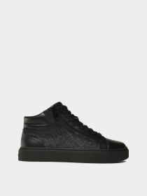 Кеди Calvin Klein High Top Lace Up W/Zip Mono модель HM0HM01046-0GK Фото