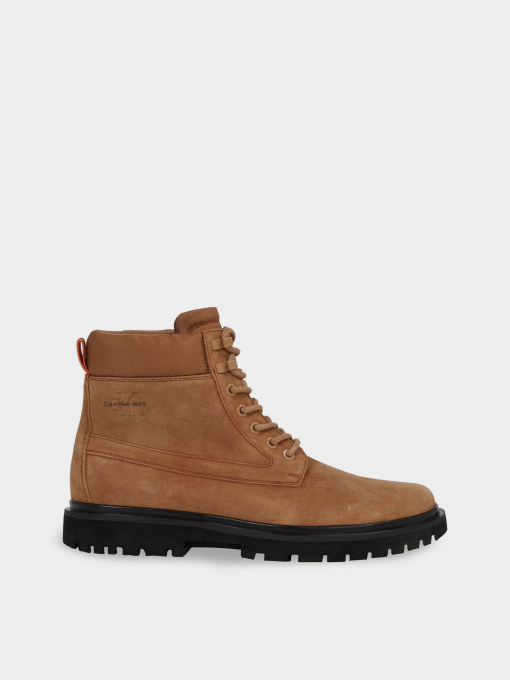 Черевики та чоботи Calvin Klein Eva Mid Laceup Boot Suede модель YM0YM00802-0HD Фото
