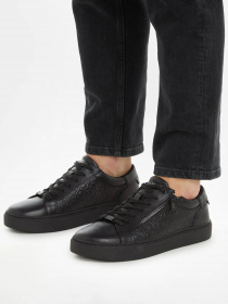 Кеды Calvin Klein Low Top Lace Up W/Zip Mono модель HM0HM01188-0GL Фото