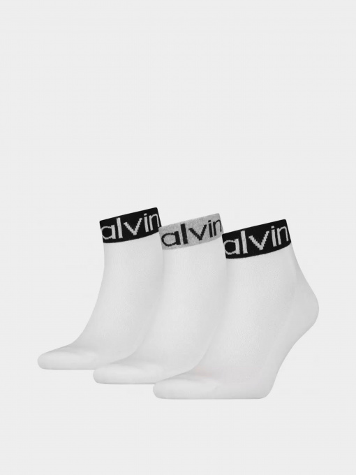 Шкарпетки та гольфи Calvin Klein Quarter Logo We модель 701218722002 Фото