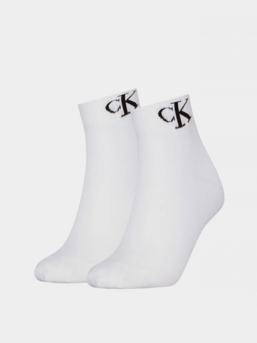 Шкарпетки та гольфи Calvin Klein QUARTER 2P MONOGRAM модель 701228813002 Фото