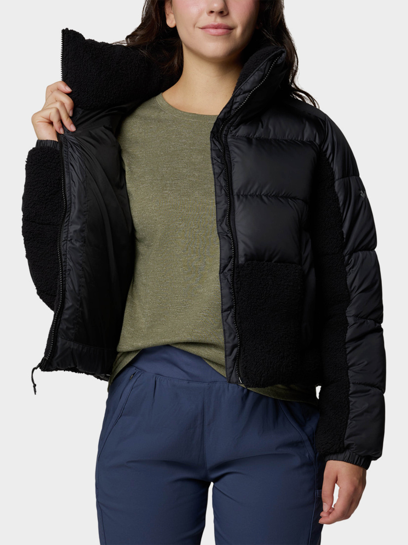 Куртки и дубленки Columbia LEADBETTER POINT II SHERPA HYB модель 2085601-010 Фото