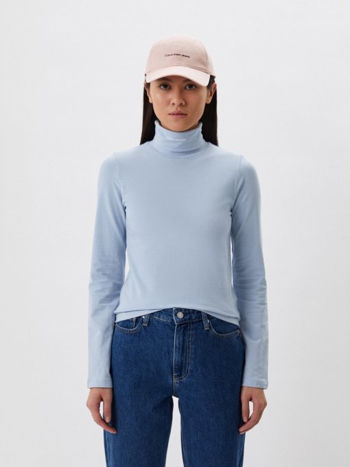 Свитры и кардиганы Calvin Klein Jeans Micro Branding Ls Roll Neck модель J20J216784_C1U Фото