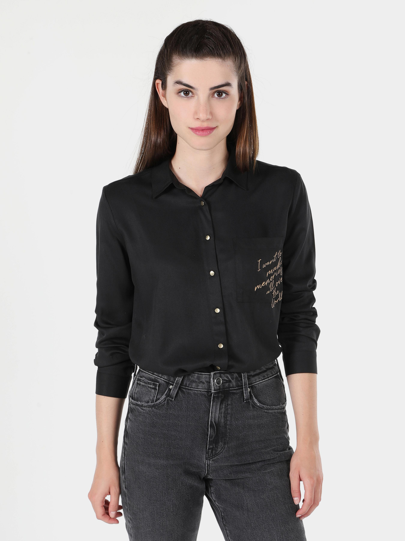 Сорочки Colin’s модель CL1060145BLK Сорочки Colin’s модель CL1060145BLK Фото