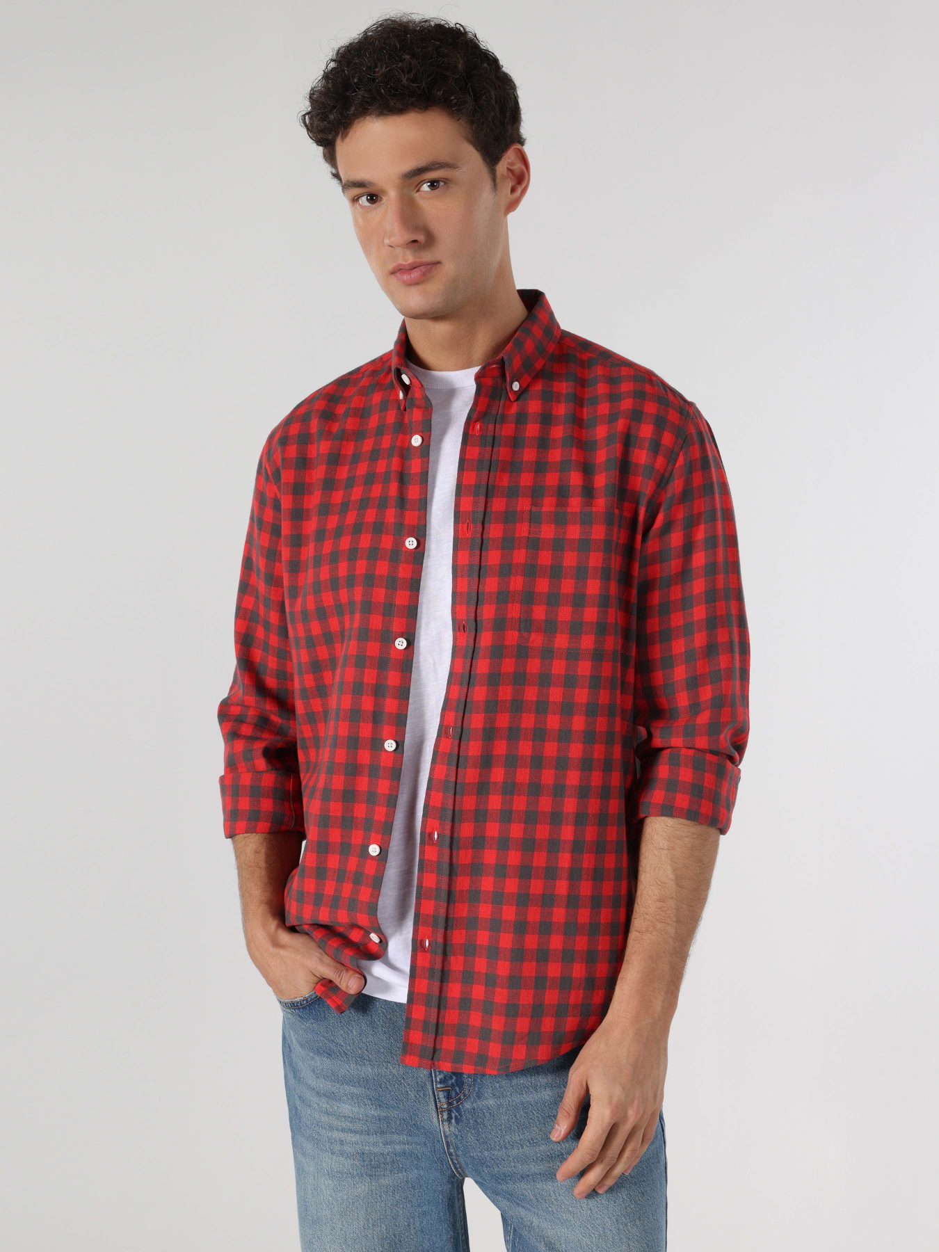Сорочки Colin’s модель CL1061786RED Фото