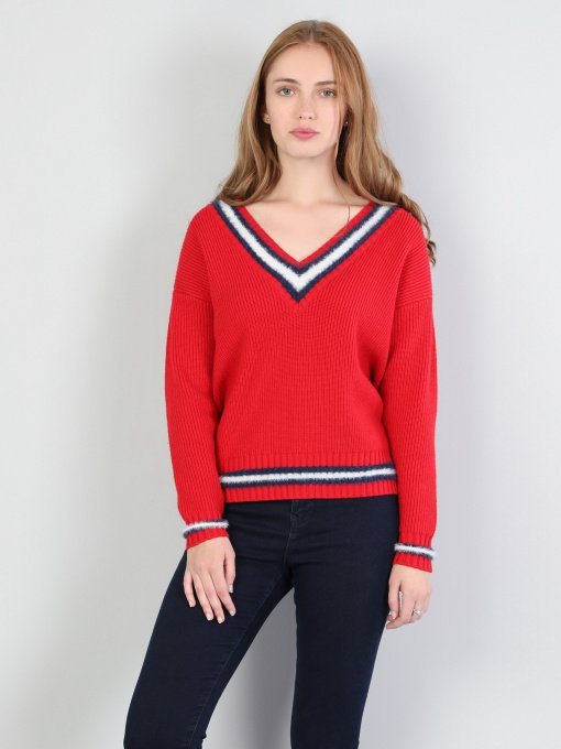 Свитры и кардиганы Colin’s модель CL1045616RED Фото
