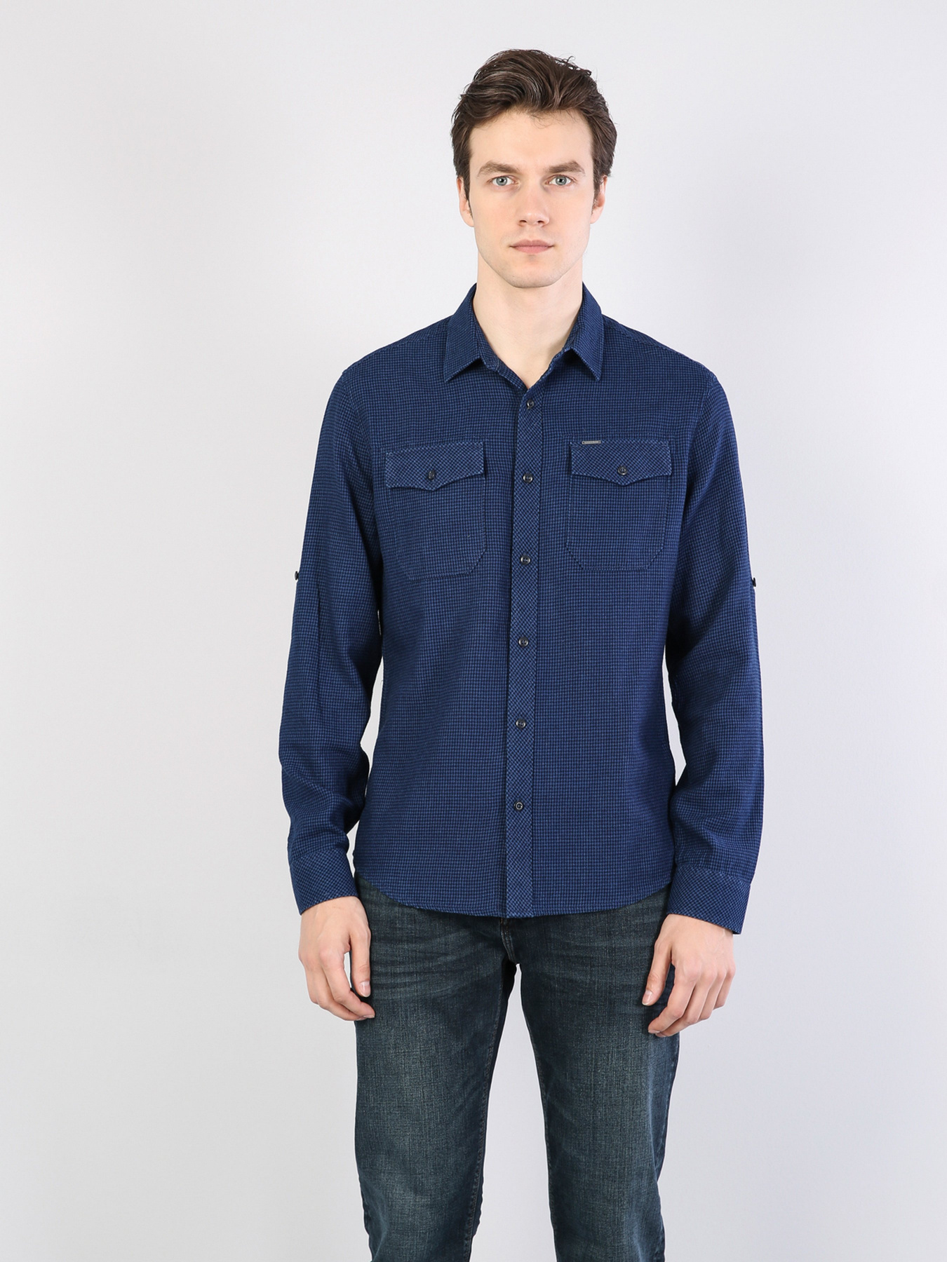 Рубашки Colin’s модель CL1034901BLU Рубашки Colin’s модель CL1034901BLU Фото