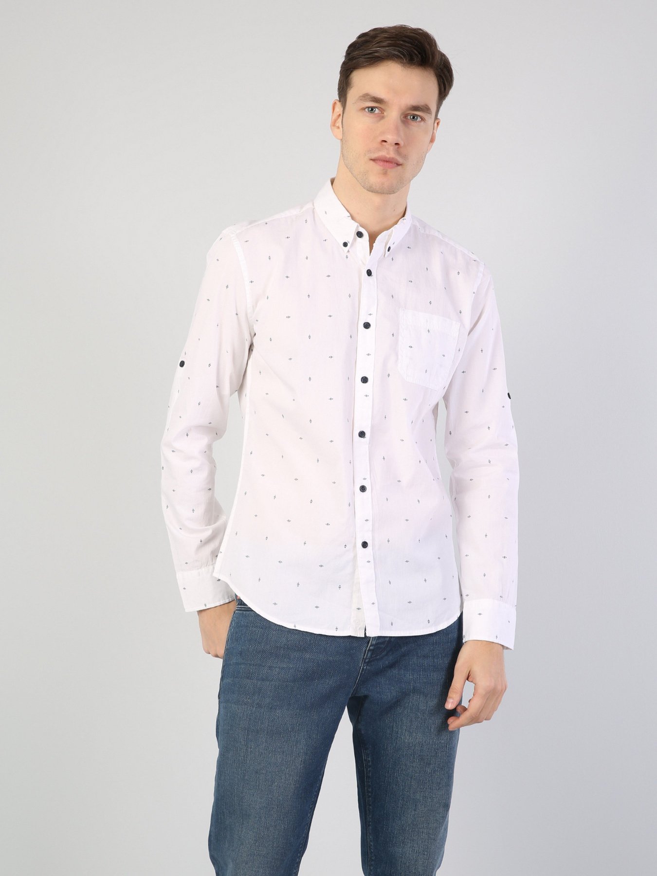 Сорочки Colin’s модель CL1043446WHT Сорочки Colin’s модель CL1043446WHT Фото