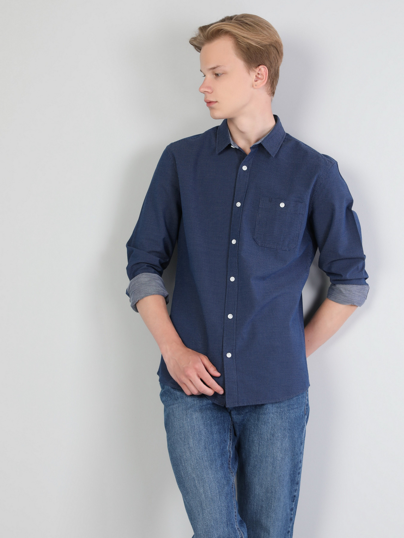 Рубашки Colin’s модель CL1044232BLU Рубашки Colin’s модель CL1044232BLU Фото