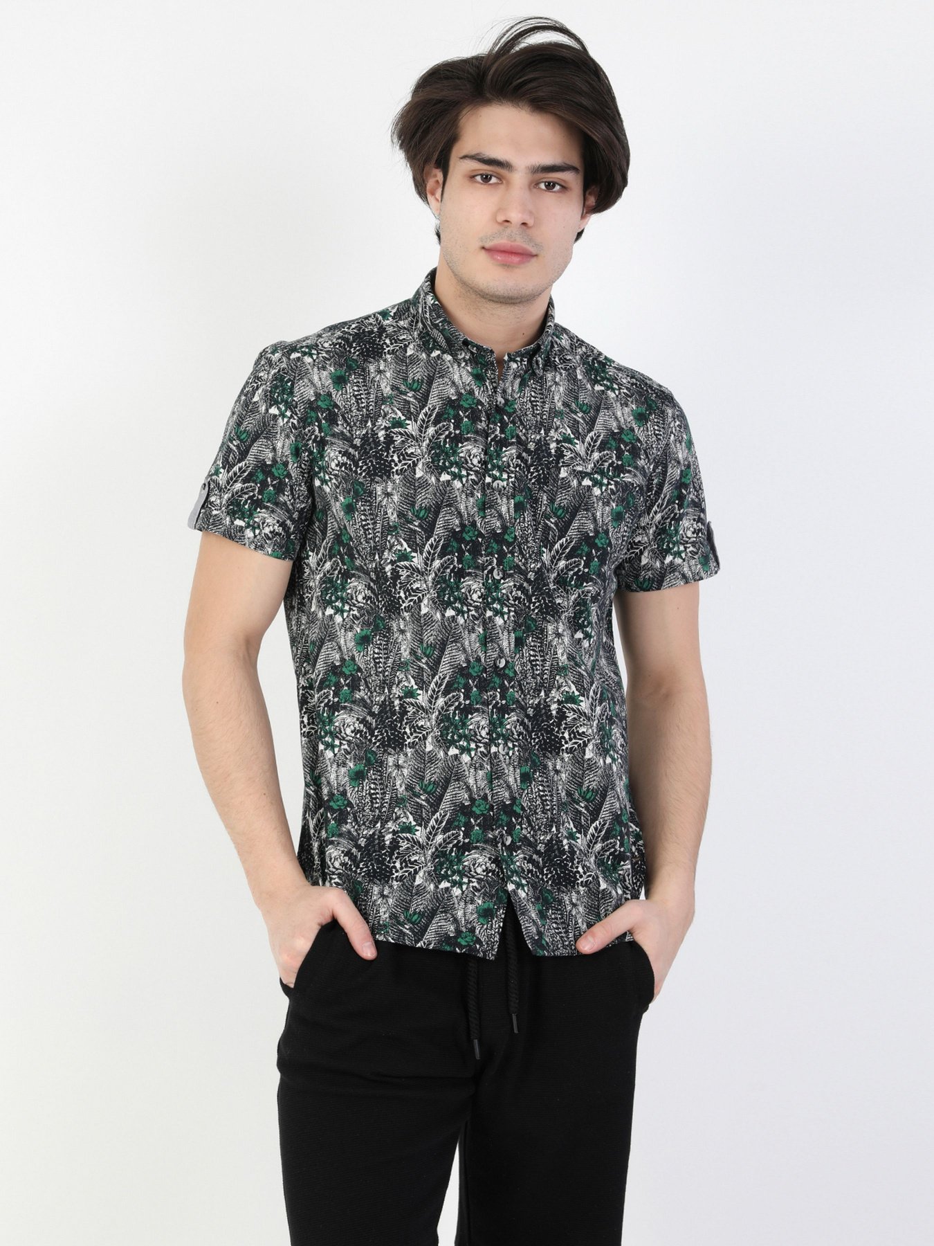 Сорочки Colin’s модель CL1048514BLK Фото