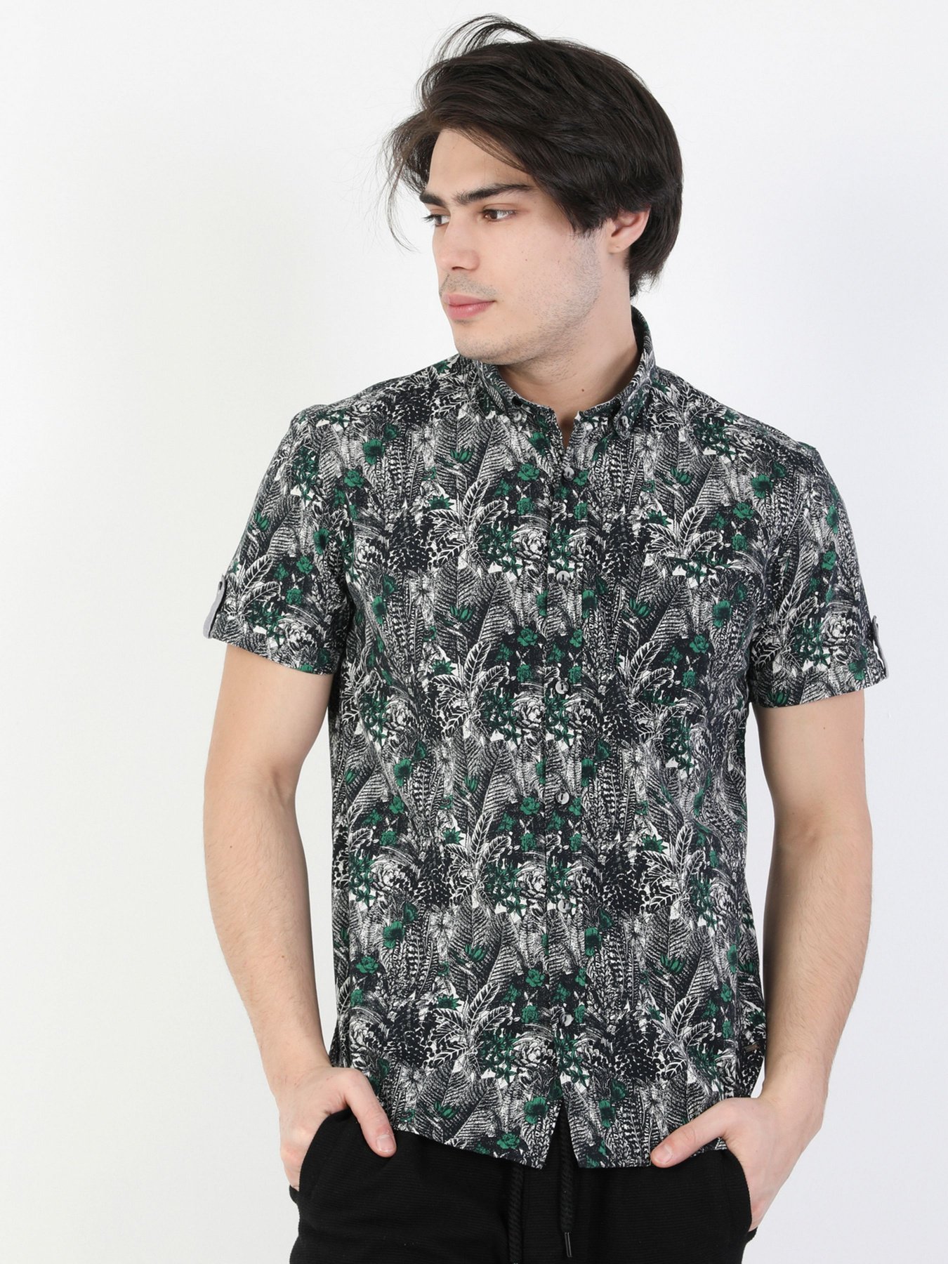 Сорочки Colin’s модель CL1048514BLK Фото
