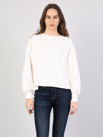 Худи и свитшоты Colin’s модель CL1042788WHT Фото