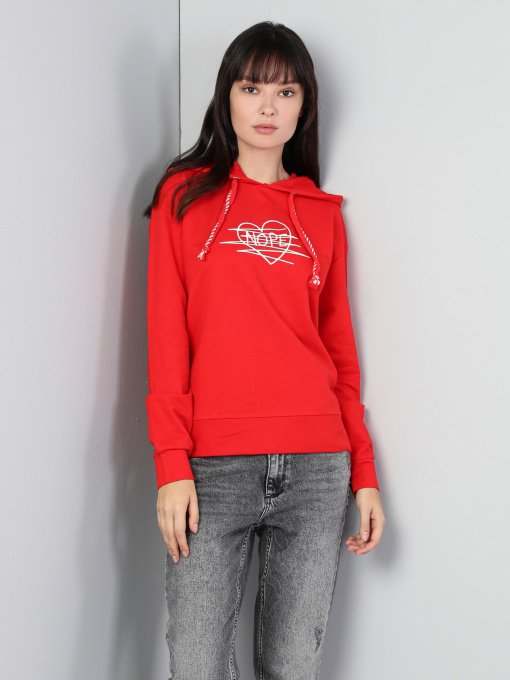 Худи и свитшоты Colin’s модель CL1046097RED Фото