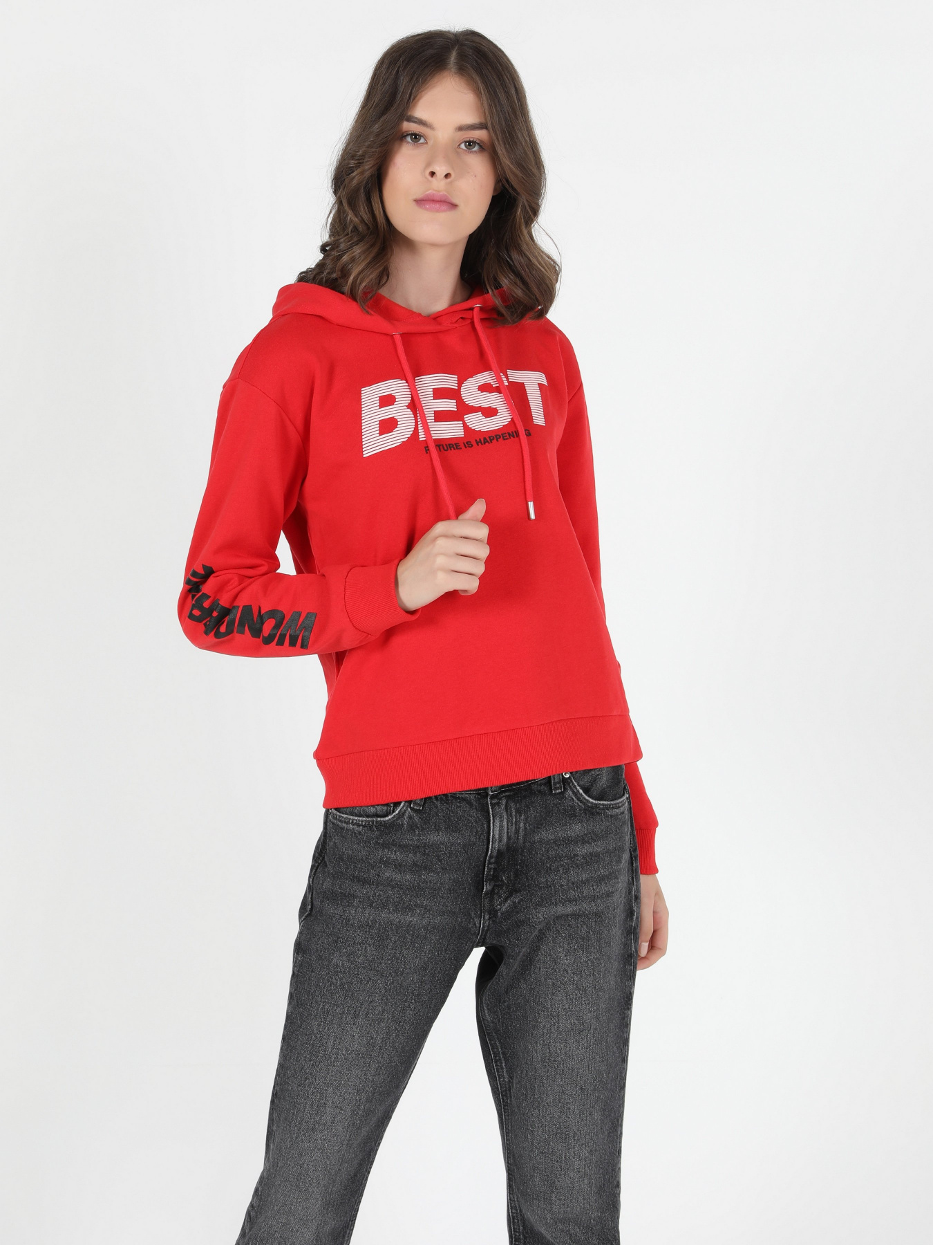 Худи и свитшоты Colin’s модель CL1050508RED Фото