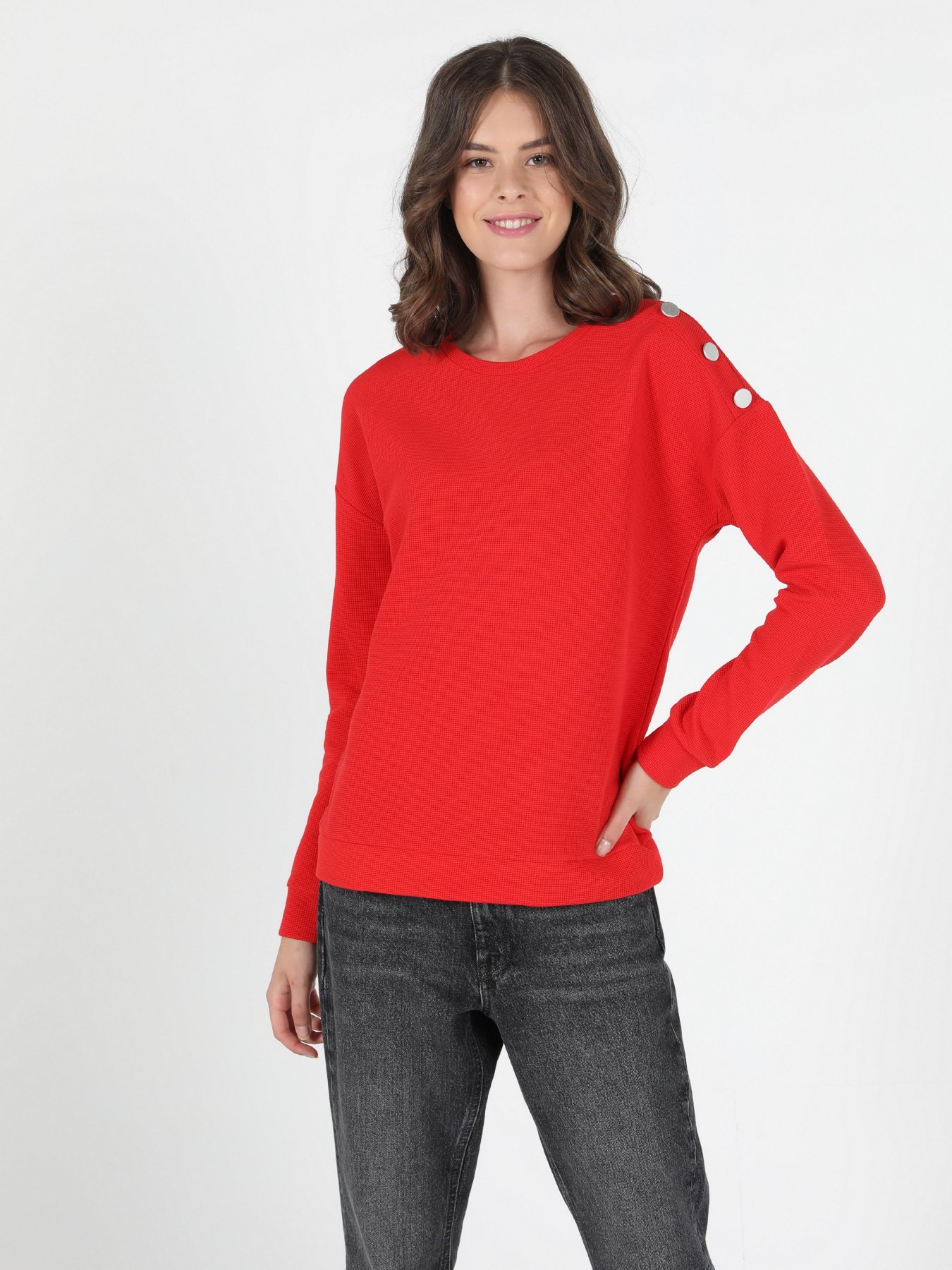 Свитры и кардиганы Colin’s модель CL1050527RED Свитры и кардиганы Colin’s модель CL1050527RED Фото