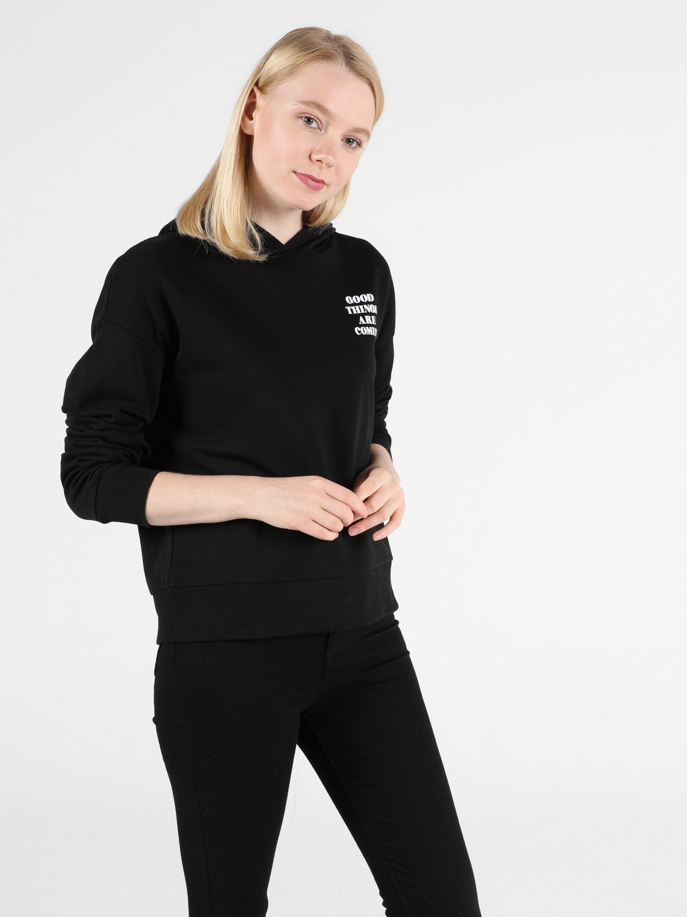 Худи и свитшоты Colin’s модель CL1051002BLK Фото