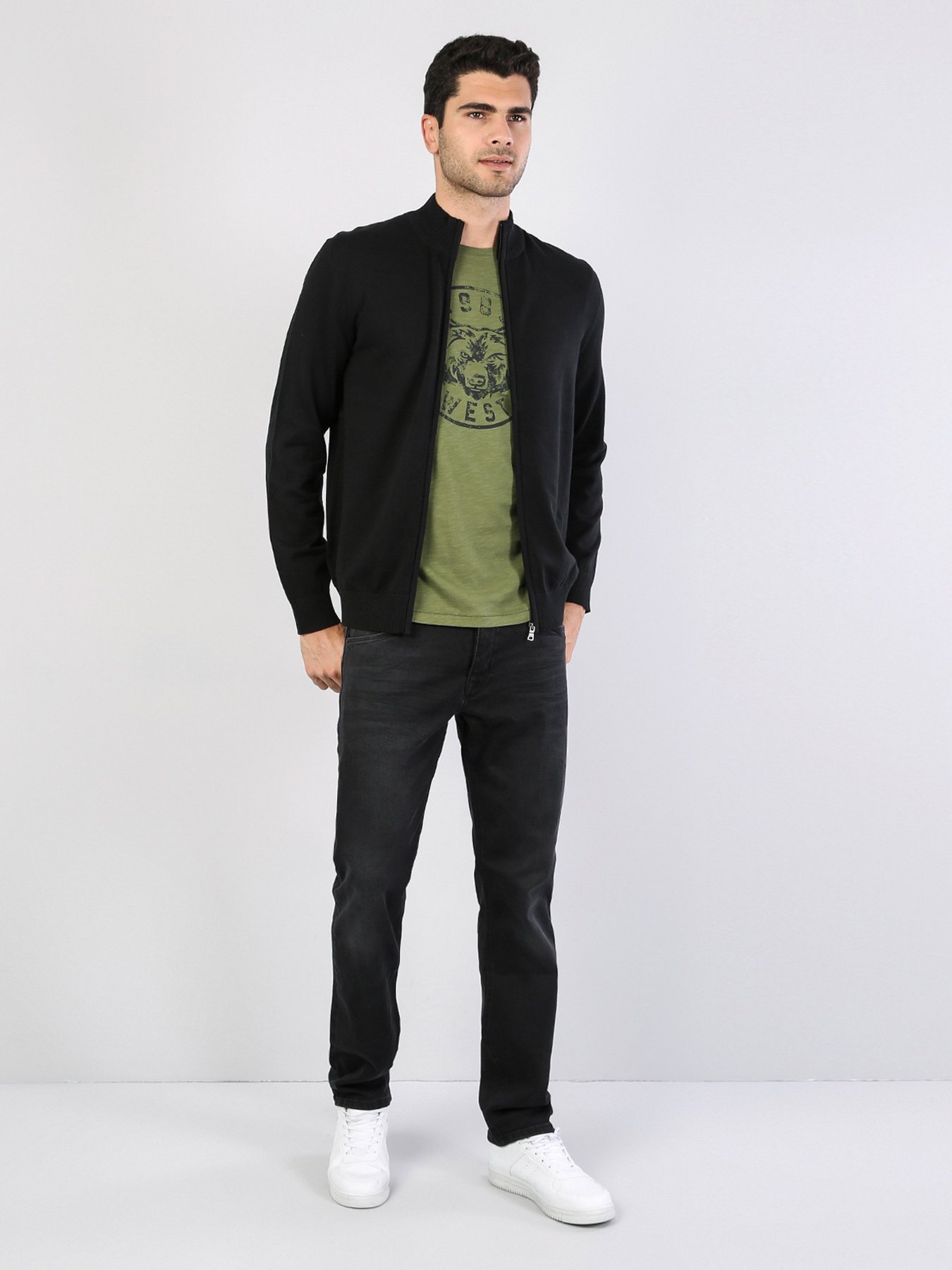 Свитры и кардиганы Colin’s модель CL1023205BLK Фото