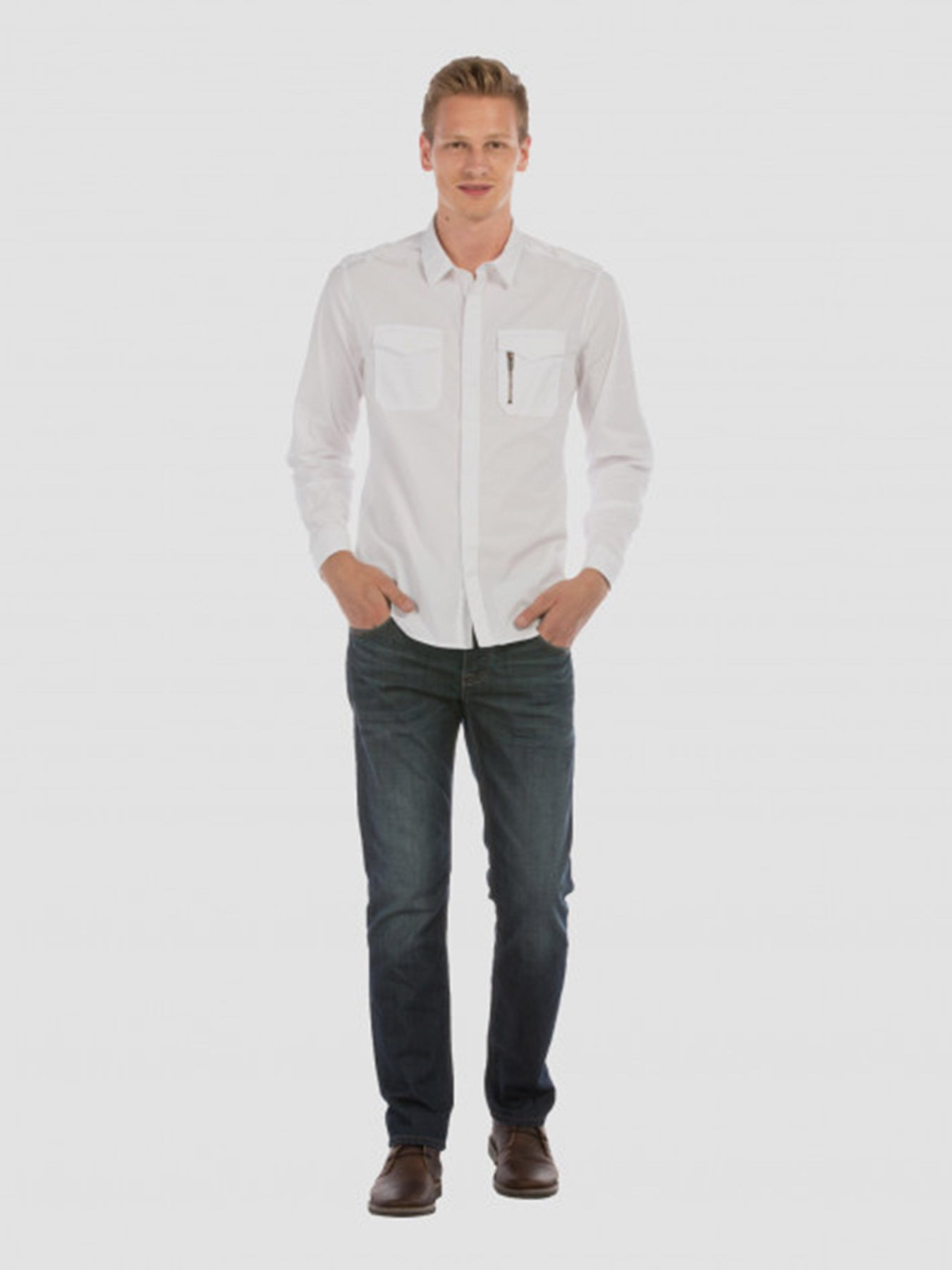 Рубашки Colin’s модель CL1012691WHT Рубашки Colin’s модель CL1012691WHT Фото