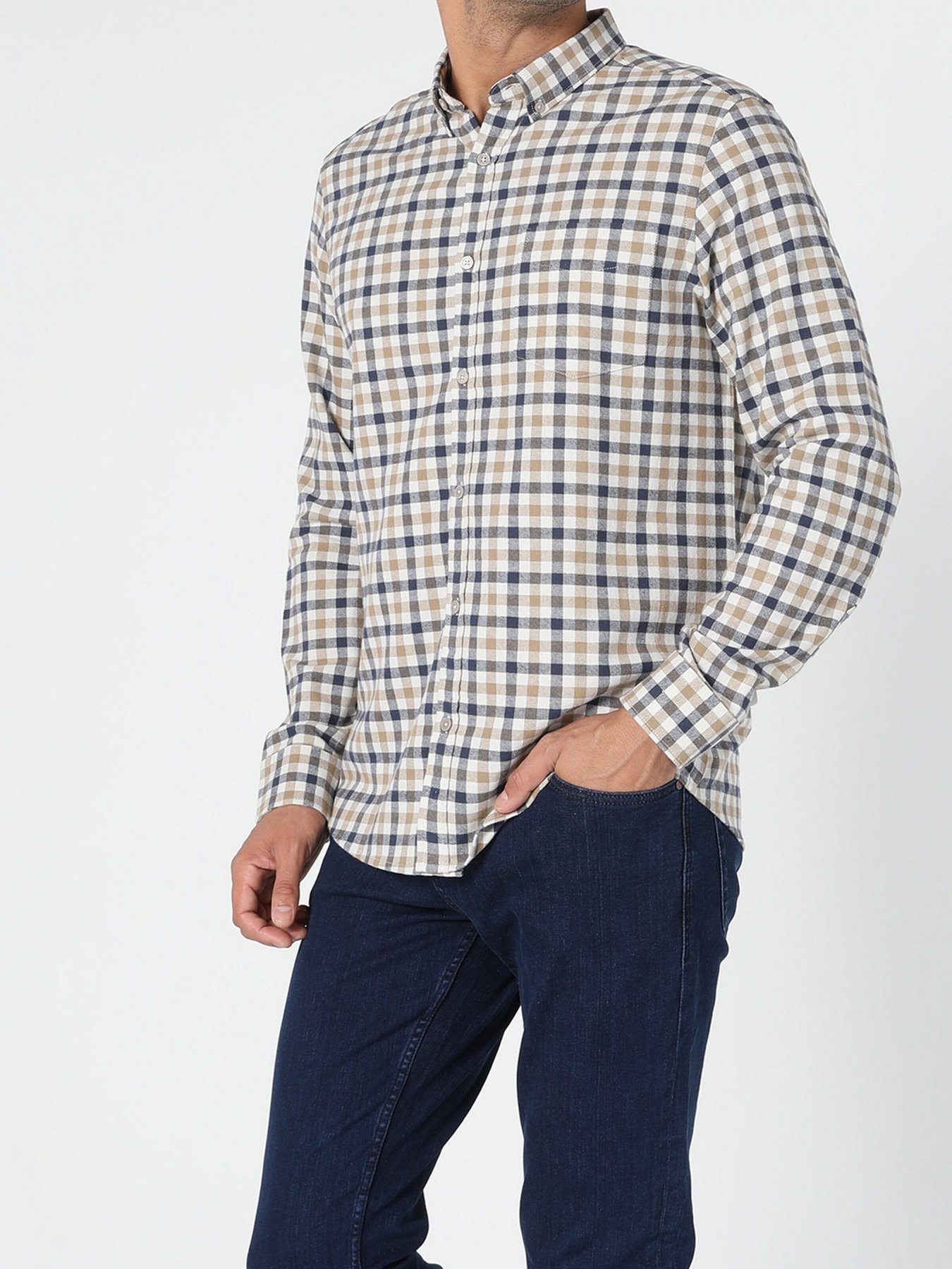 Рубашки Colin’s модель CL1052801BEI Рубашки Colin’s модель CL1052801BEI Фото