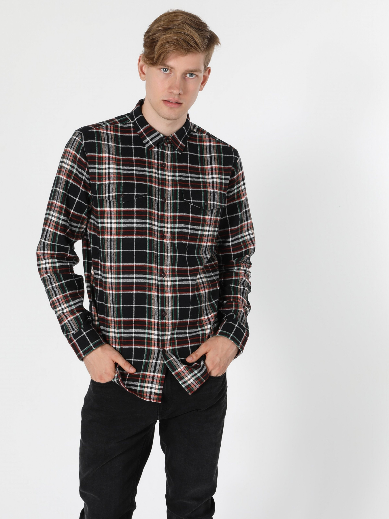 Сорочки Colin’s модель CL1055940BLK Фото
