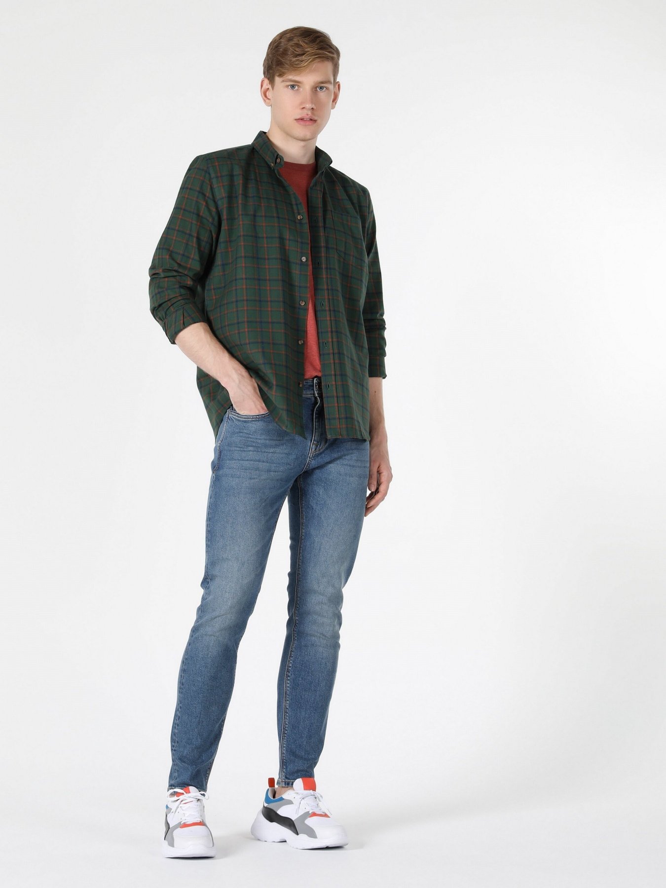Рубашки Colin’s модель CL1049968GRN Рубашки Colin’s модель CL1049968GRN Фото