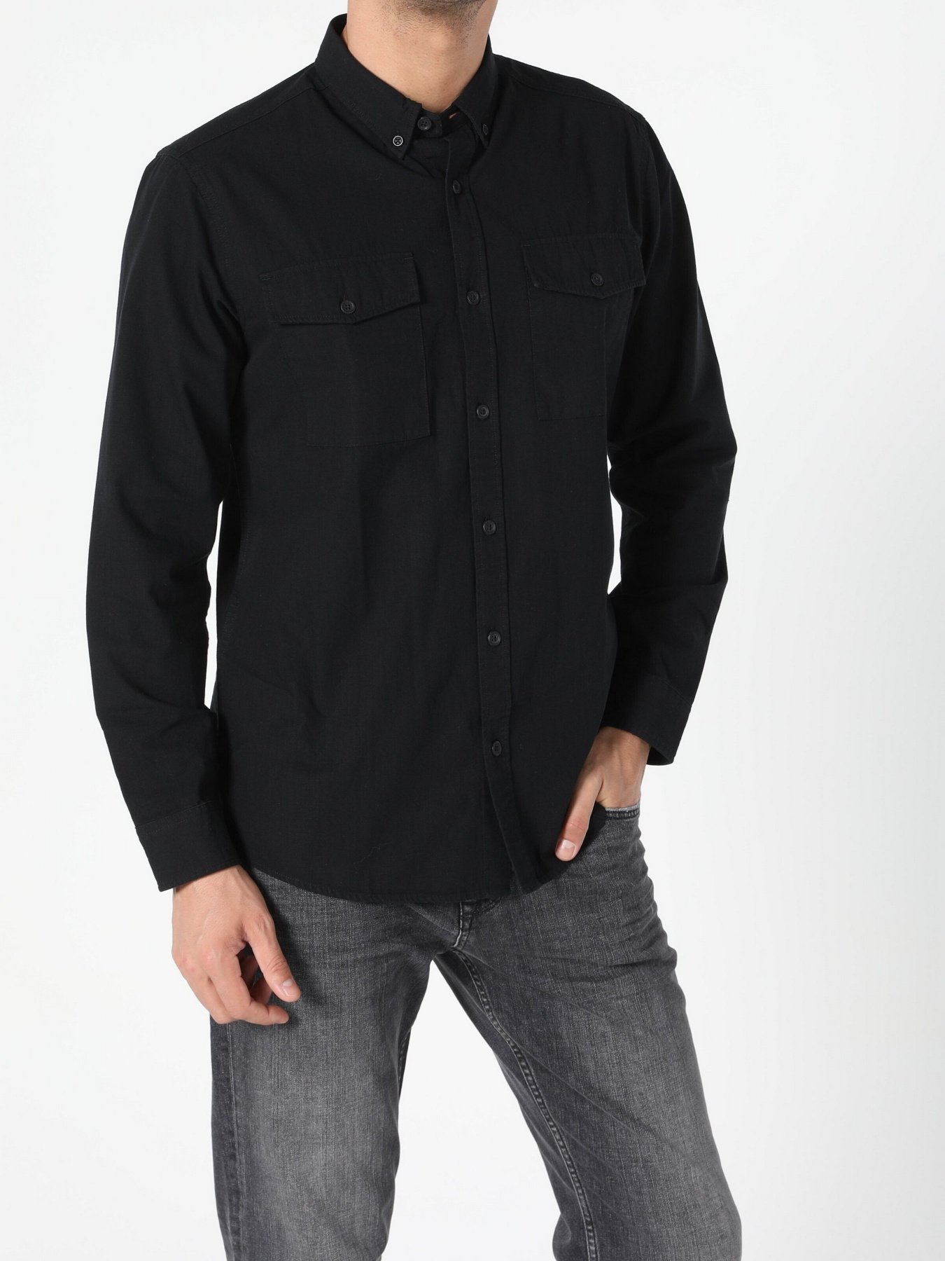Рубашки Colin’s модель CL1055648BLK Рубашки Colin’s модель CL1055648BLK Фото