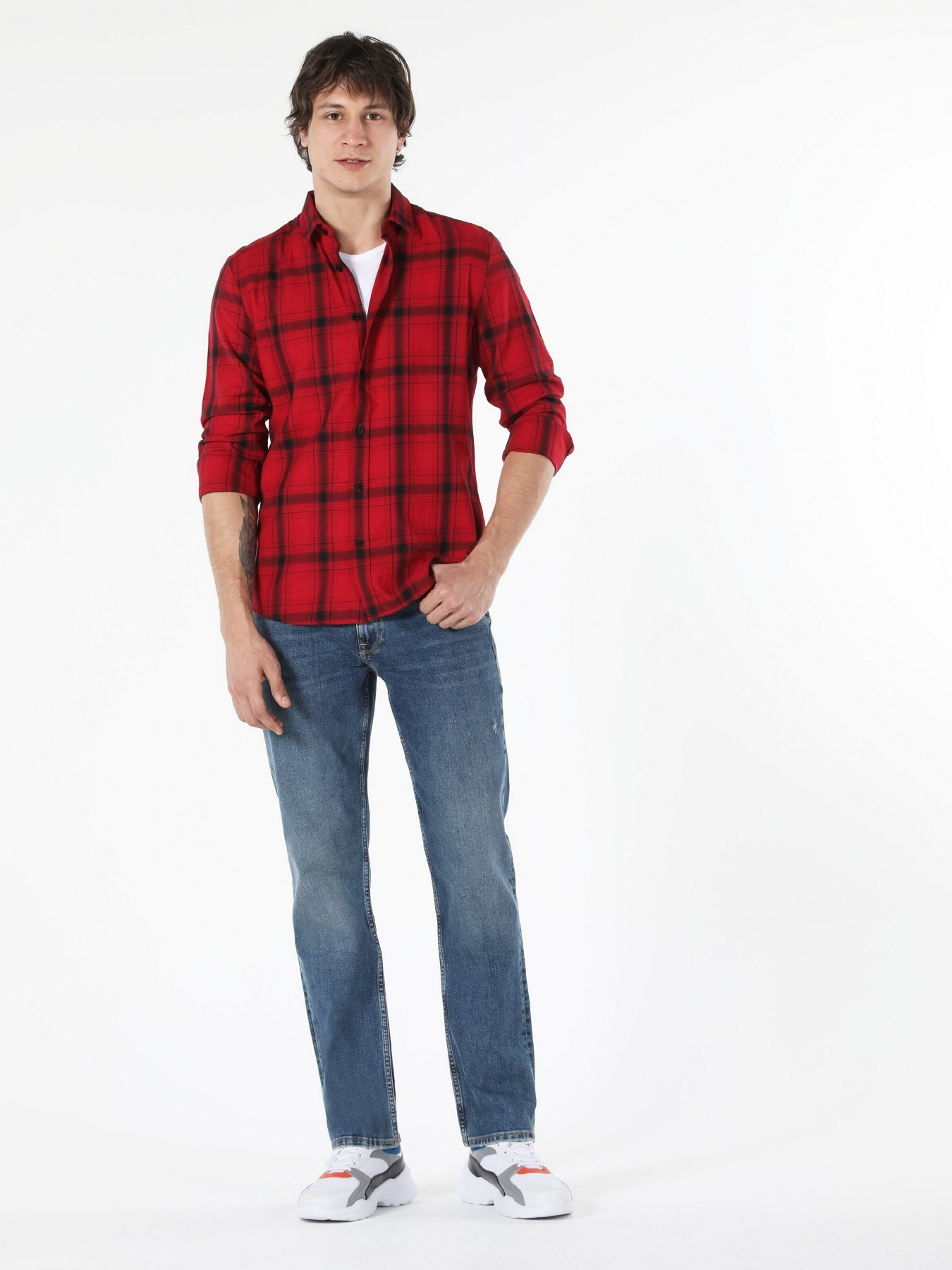 Рубашки Colin’s модель CL1058251RED Рубашки Colin’s модель CL1058251RED Фото