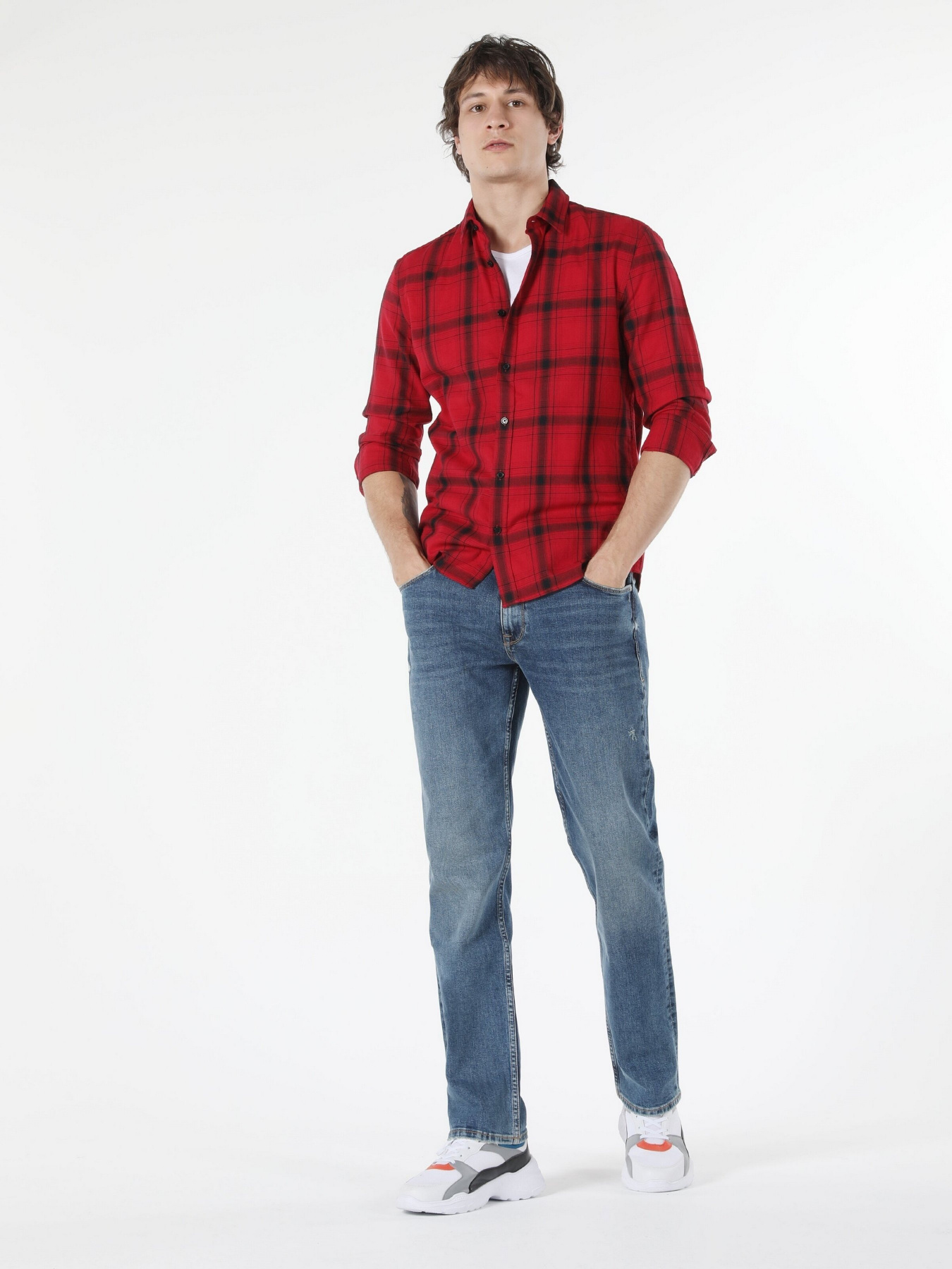 Рубашки Colin’s модель CL1058251RED Рубашки Colin’s модель CL1058251RED Фото