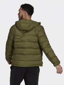 Куртки та дублянки Adidas Helionic Hooded Down модель GU3954 Фото