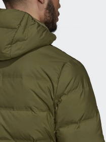 Куртки та дублянки Adidas Helionic Hooded Down модель GU3954 Фото