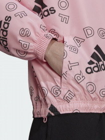 Куртки та дублянки Adidas  Essentials Logo Allover Print модель HC9185 Фото