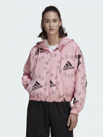 Куртки та дублянки Adidas  Essentials Logo Allover Print модель HC9185 Фото
