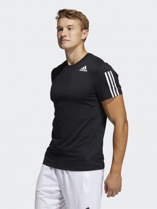 Футболки и поло Adidas Primeblue Aeroready 3 Stripes модель GQ2159 Фото