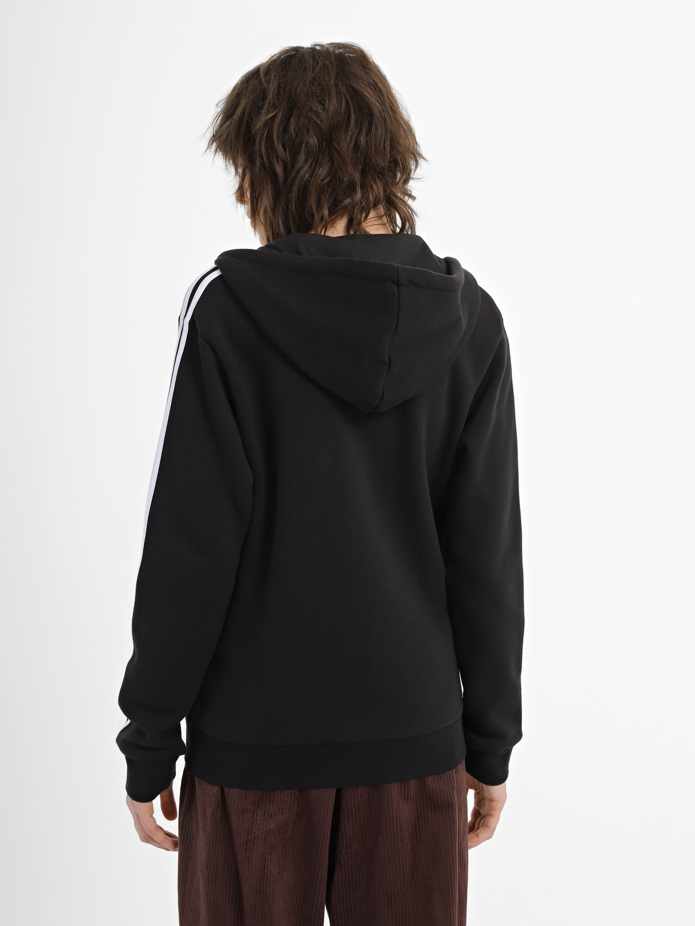 Худі та світшоти Adidas Essentials 3-Stripes Full-Zip Fleece модель HZ5743 Фото