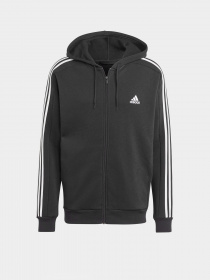 Худи и свитшоты Adidas Essentials Fleece 3-Stripes Full-Zip модель IB4029 Фото