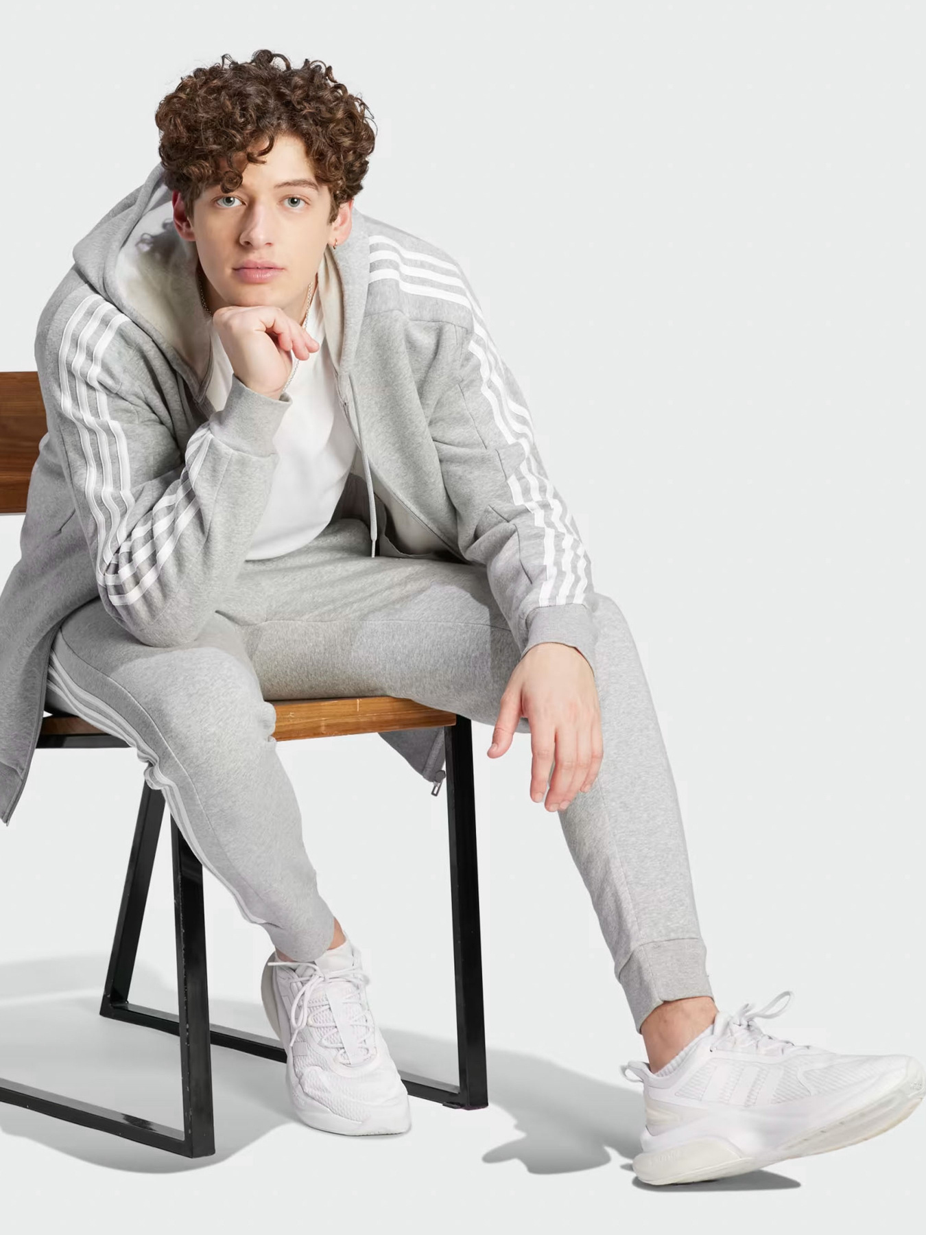 Худі та світшоти Adidas ESSENTIALS FLEECE 3-STRIPES FU модель IJ6479 Фото