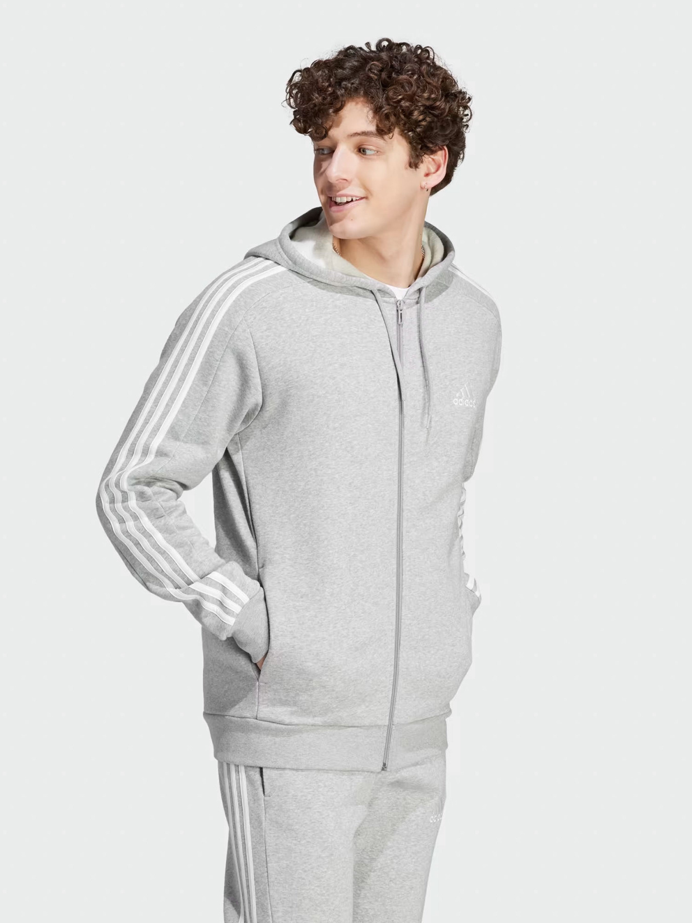 Худі та світшоти Adidas ESSENTIALS FLEECE 3-STRIPES FU модель IJ6479 Фото