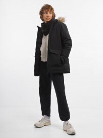 Куртки и дубленки Adidas Hooded Fur модель IJ8260 Фото