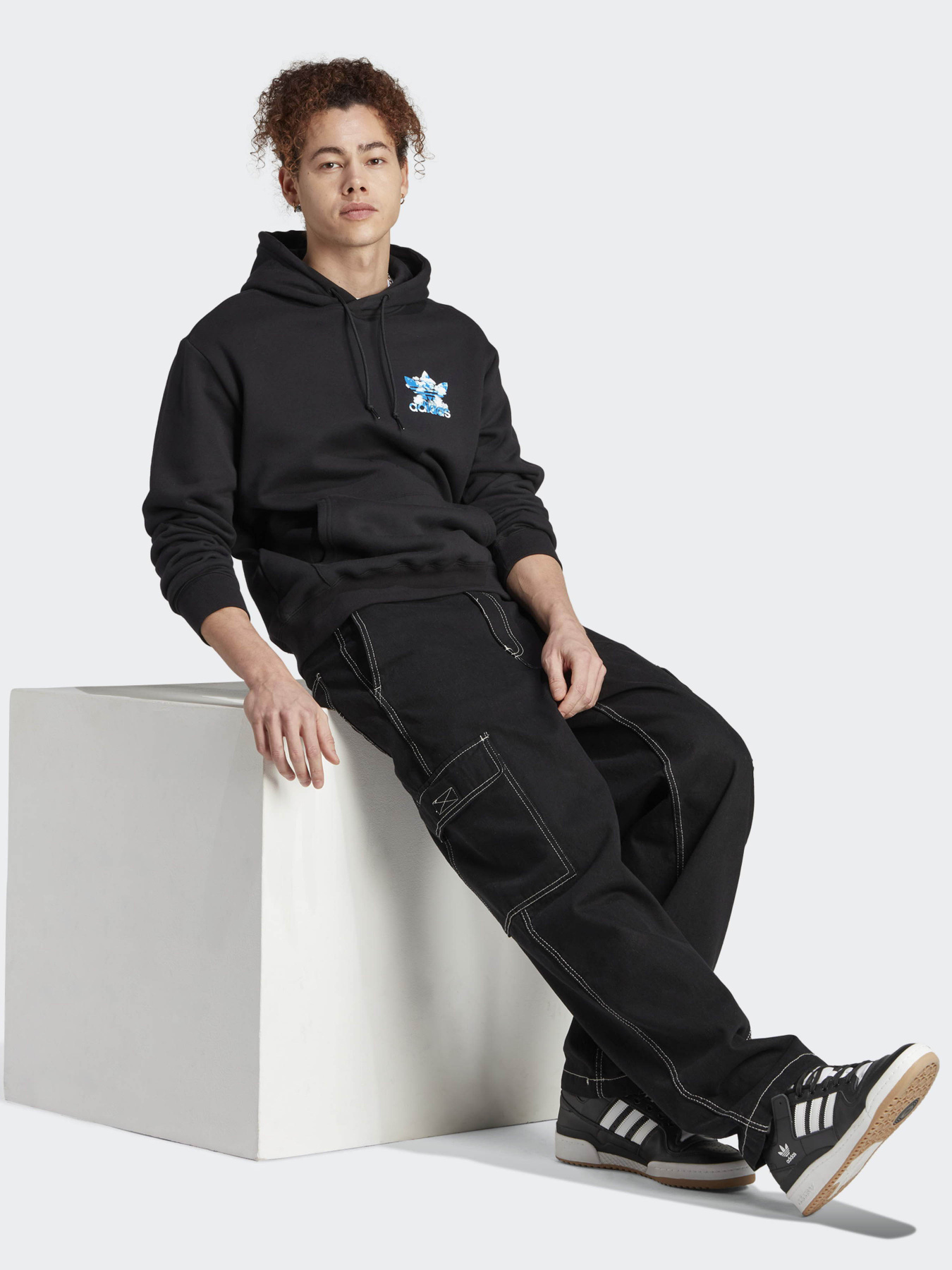 Худи и свитшоты Adidas Graphics Cloudy Trefoil Originals модель II8168 Худи и свитшоты Adidas Graphics Cloudy Trefoil Originals модель II8168 Фото