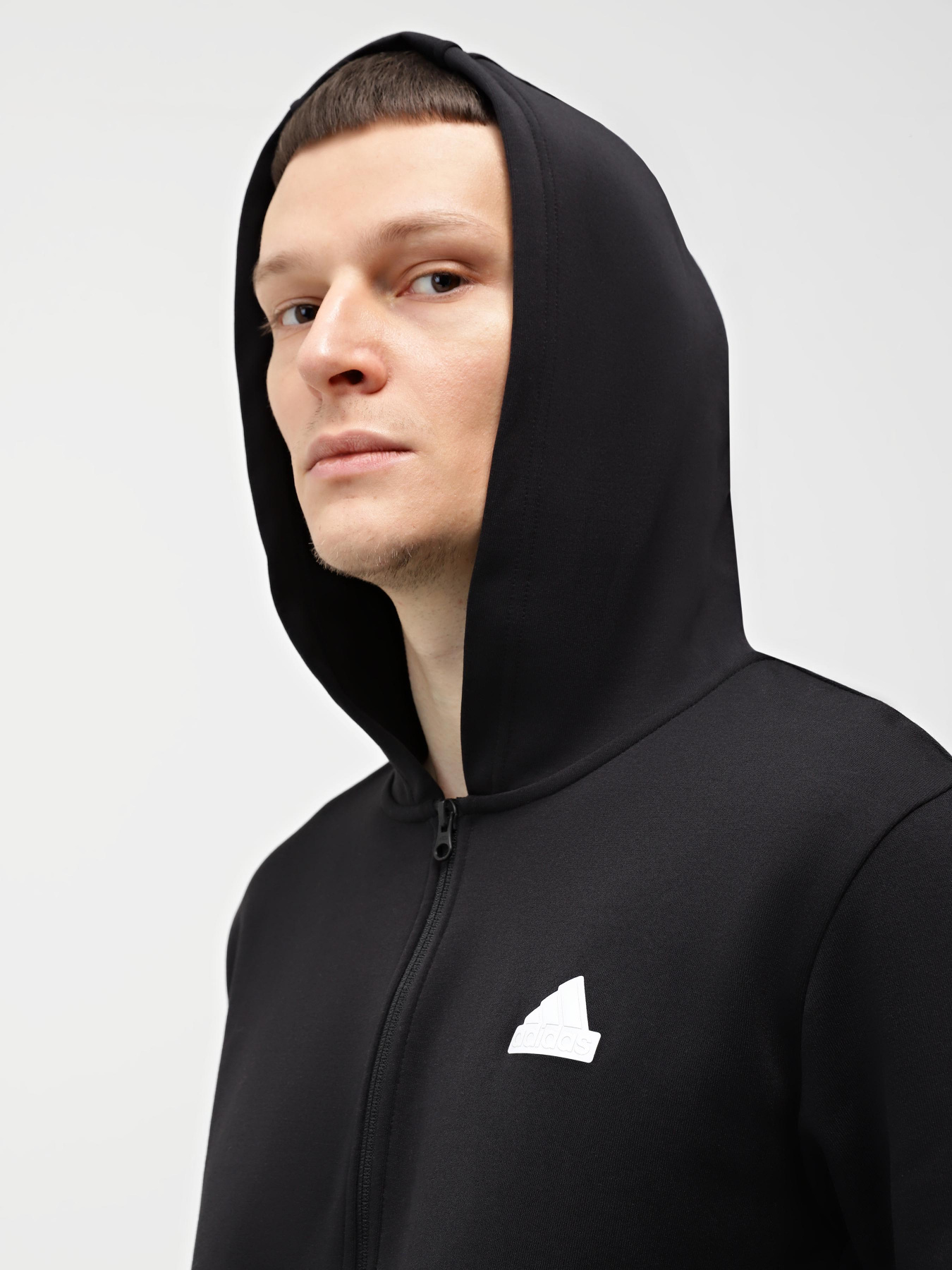 Худи и свитшоты Adidas FUTURE ICONS 3-STRIPES FULL ZI модель IR9159 Фото