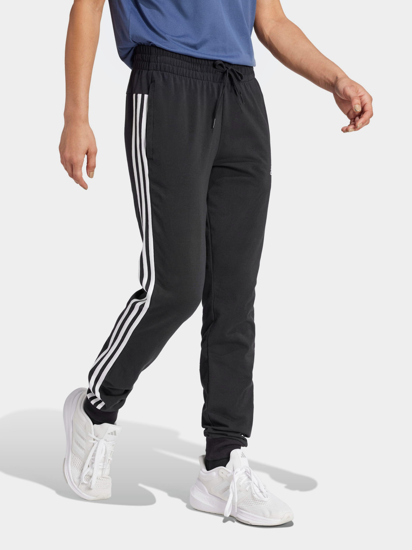 Брюки Adidas ESSENTIALS SINGLE JERSEY 3-STR модель GM5542 Брюки Adidas ESSENTIALS SINGLE JERSEY 3-STR модель GM5542 Фото