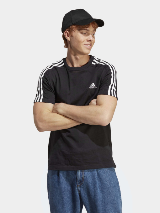 Футболки і поло Adidas ESSENTIALS SINGLE JERSEY 3-STR модель IC9334 Фото