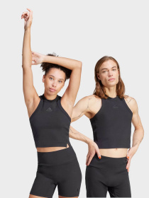 Футболки и поло Adidas LOUNGE RIBBED CROP TANK модель IR8785 Фото