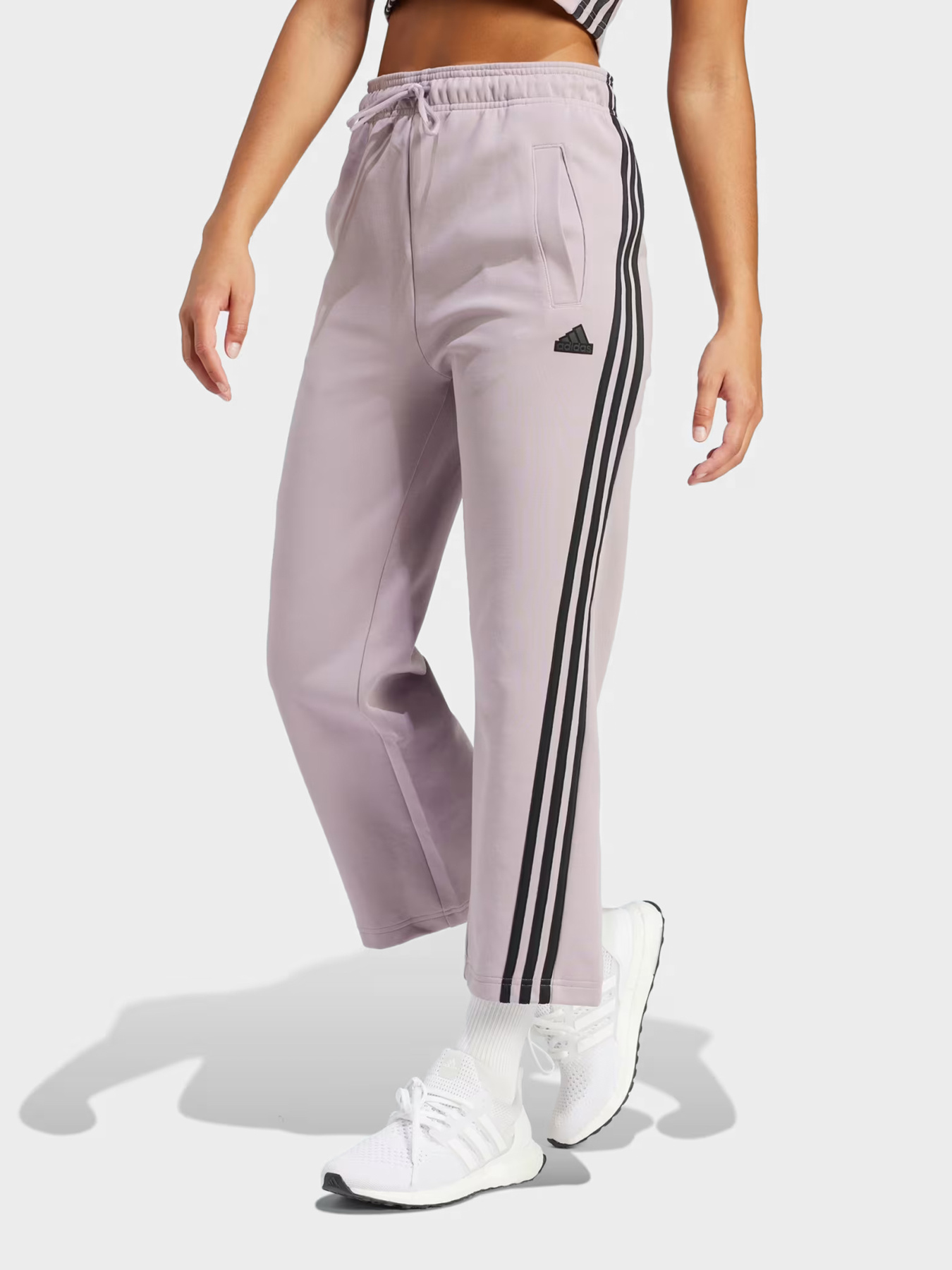 Брюки Adidas FUTURE ICONS 3-STRIPES OPEN HE модель IS3661 Фото