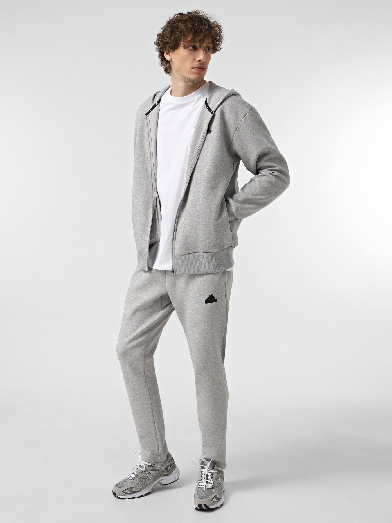 Худи и свитшоты Adidas FUTURE ICONS DOUBLEKNIT FULL-Z модель IW8597 Фото