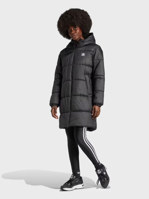 Куртки и дубленки Adidas ORIGINALS LONG PUFFER модель IW5858 Фото