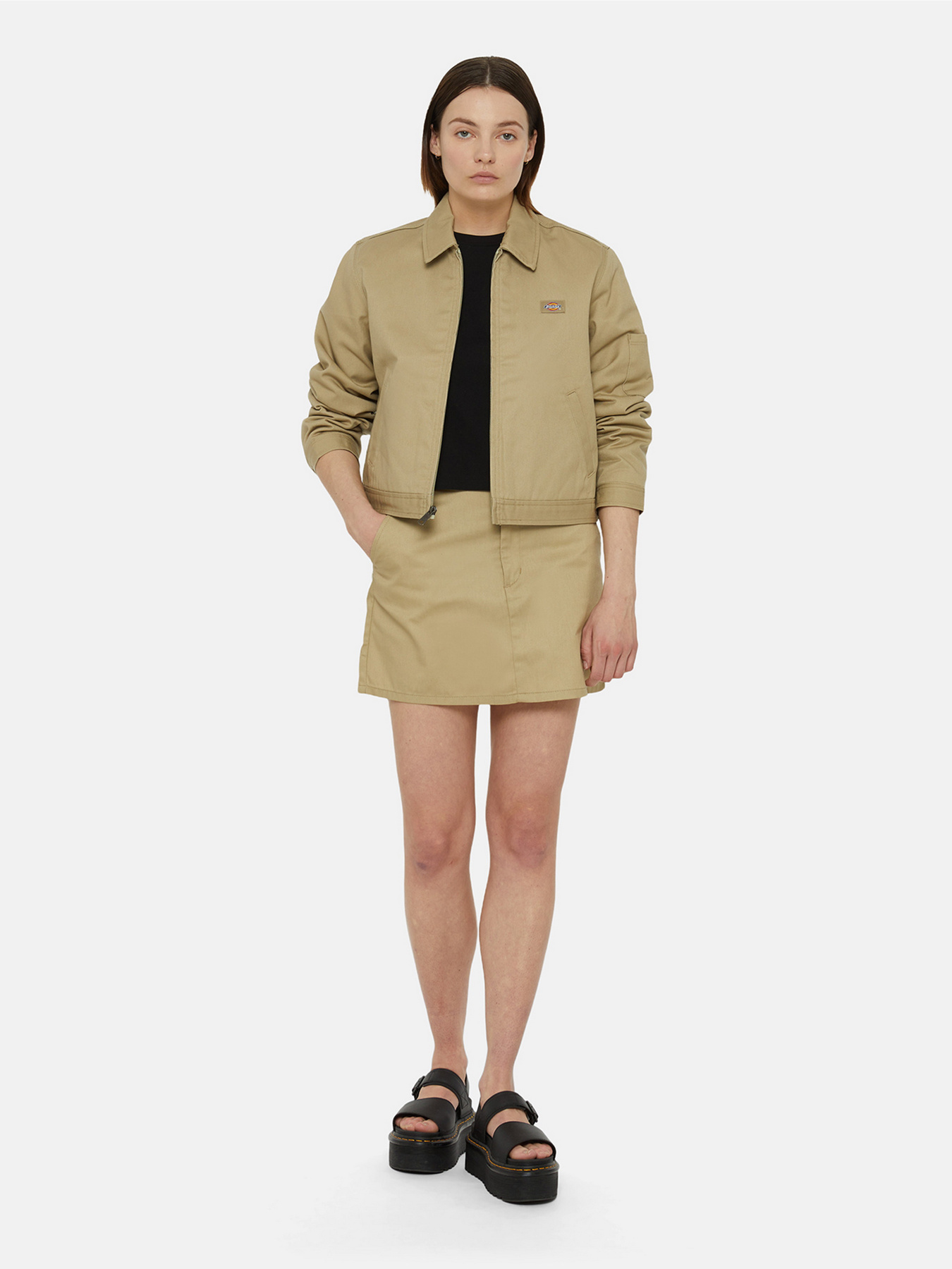 Куртки и дубленки Dickies Lined Eisenhoer Crop Rec модель DK0A4Z23KHK1 Фото