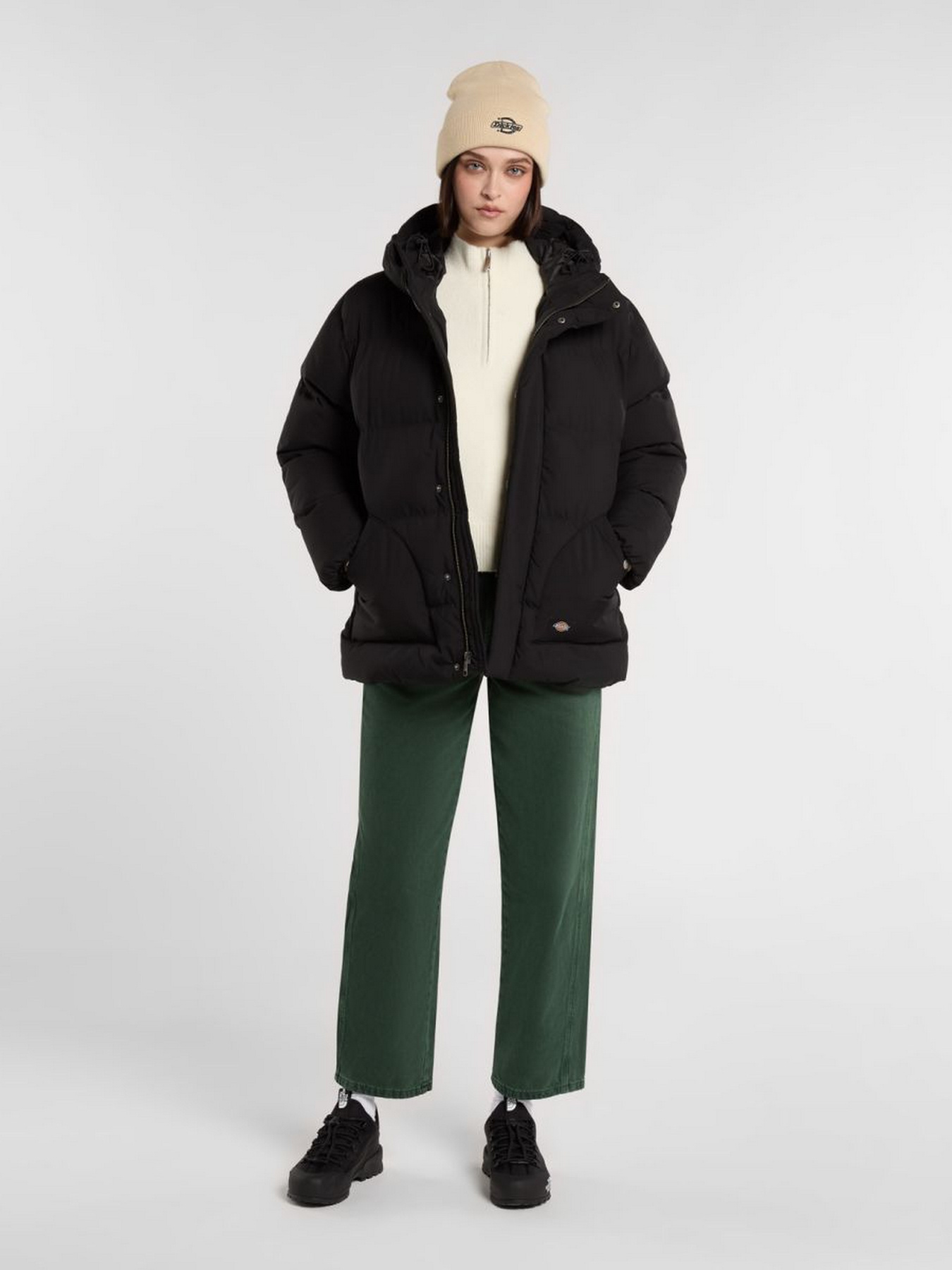 Куртки и дубленки Dickies EAGLEVILLE HOODED PUFFER модель DK0A87OLBLK1 Фото