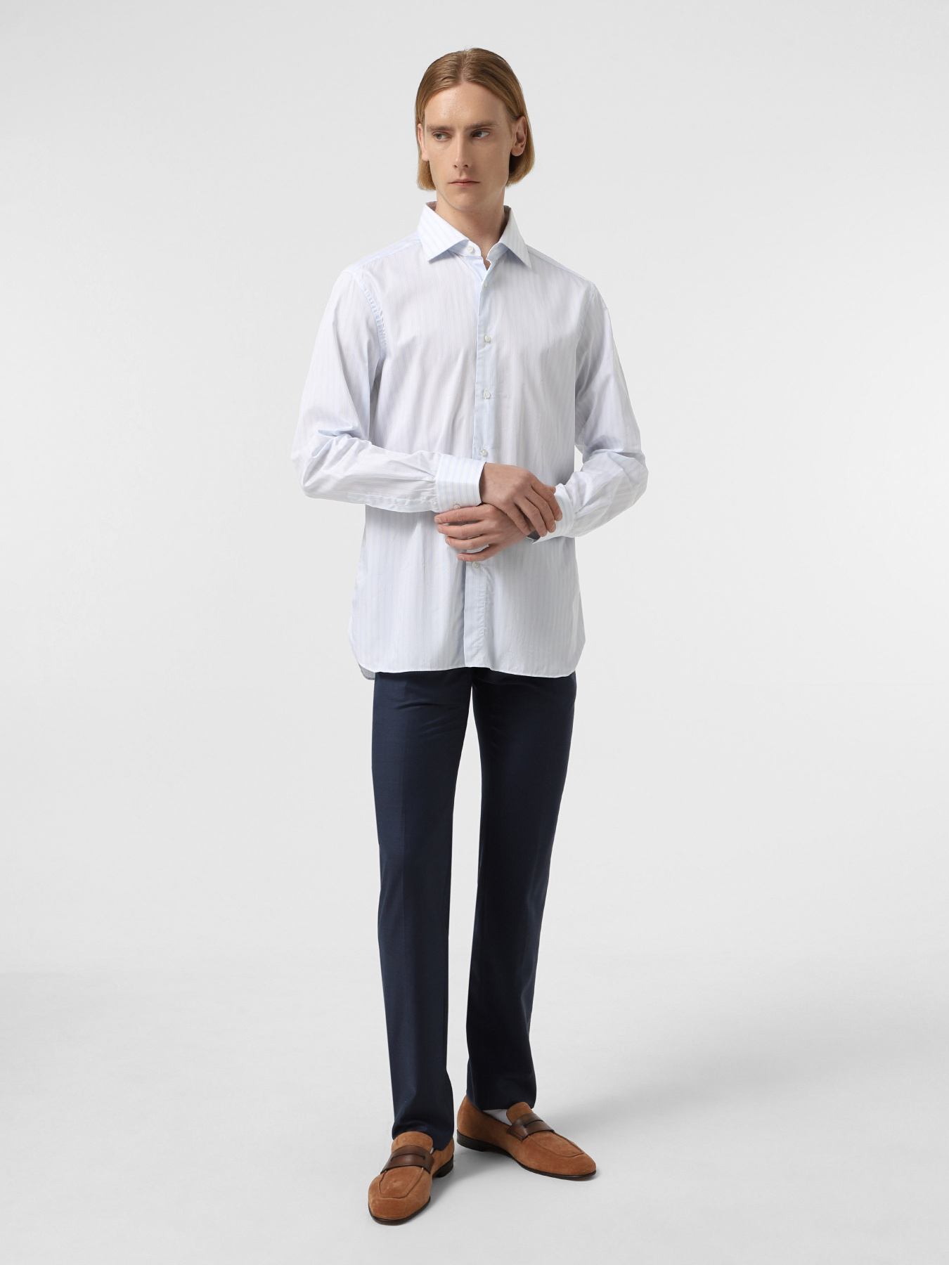Рубашки ERMENEGILDO ZEGNA модель 3012109MS0BRG Фото