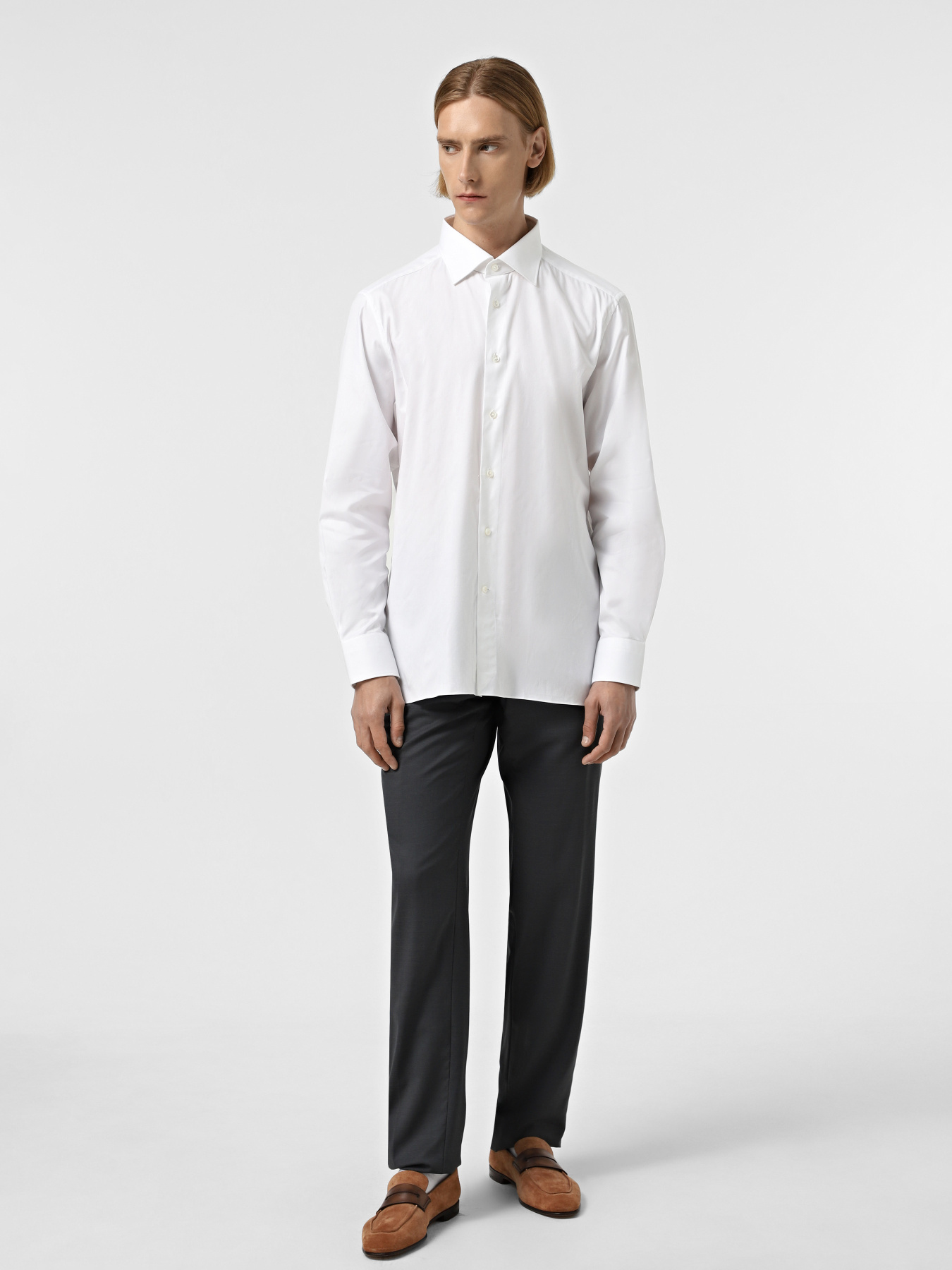 Рубашки ERMENEGILDO ZEGNA модель 5040159MS0BRG Фото